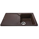 Гранітна мийка Globus Lux BOREN коричневий 860x500мм-А0006, фото 3