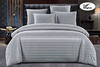 Комплект постельного белья страйп-сатин Koloco полуторный 150×210 см