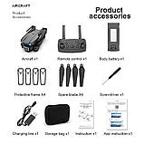 Квадрокоптер E99/K3 Pro Black FPV HD 4K Dual Camera, фото 3
