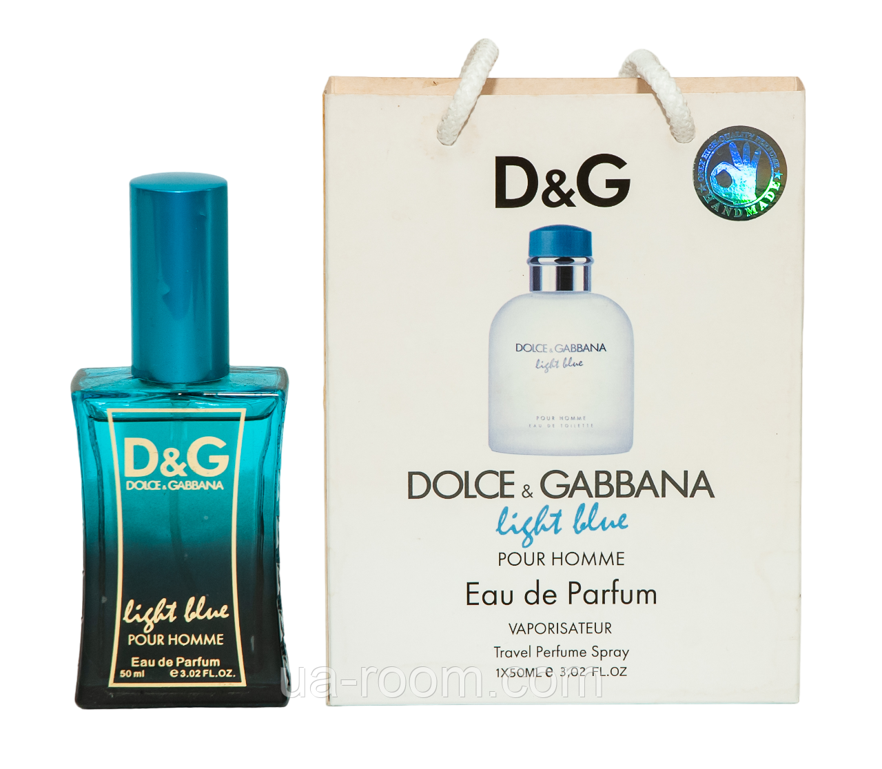 Тестер чоловічий Dolce&Gabbana Light Blue Pour Homme, 50 мл, сумка.