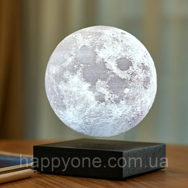 Левітуюча лампа Gingko Moon Lamp Walnut