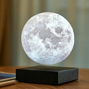 Левітуюча лампа Gingko Moon Lamp Walnut