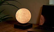 Левітуюча лампа Gingko Moon Lamp Walnut, фото 4