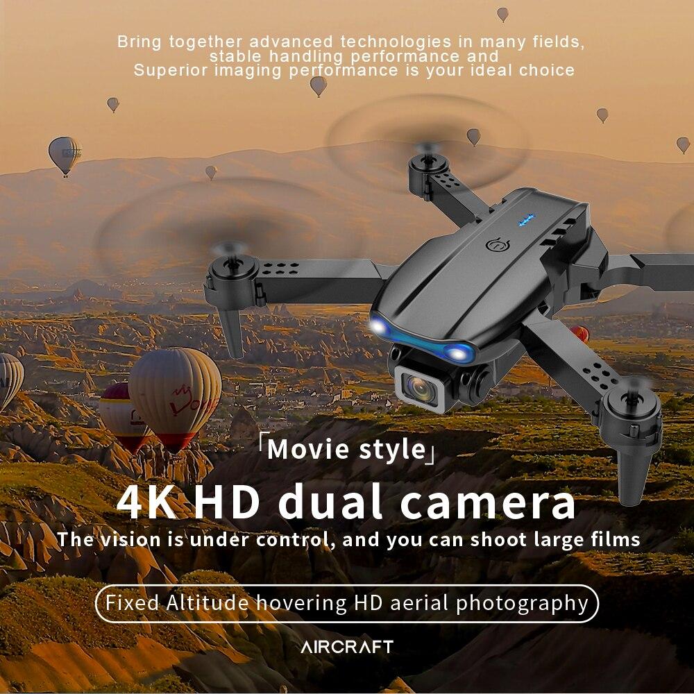 Квадрокоптер E99/K3 Pro Black FPV HD 4K Dual Camera, фото 1