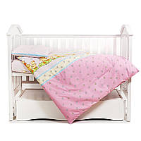 Сменная постель 3 эл в детскую кроватку Twins Comfort 3051-C-026, Утята розовые, розовый