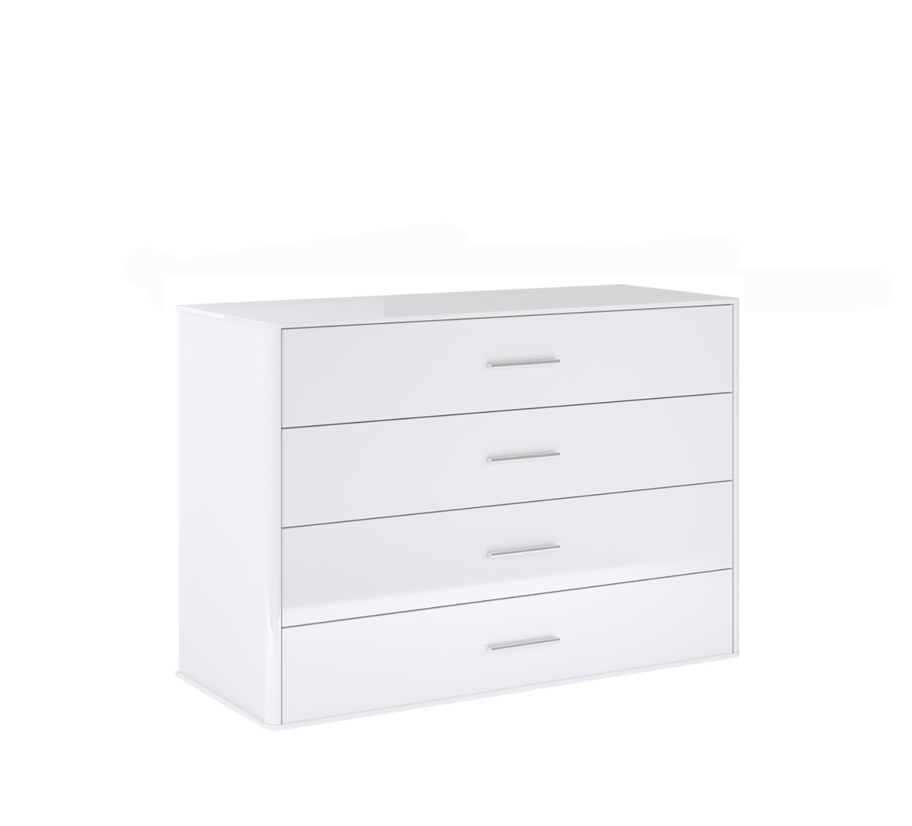 Комод 4ш 110 Белладжіо Білий глянець Міро-Марк, фото 1