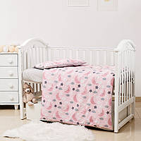Детский комплект постельного белья 3 эл Twins Premium Glamour Limited 3064-PGNEWN-08 Ноченька розовый