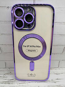 Чохол на iPhone 14 Pro Max накладка бампер протиударний MagSafe Avantis Purple