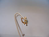 Золоті жіночі сережки з діамантами, вага 6,06 г., фото 4