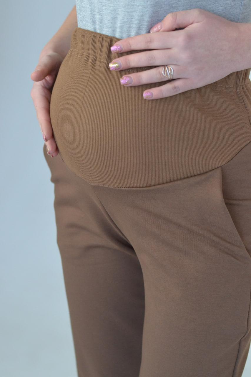 Брюки демисезон для беременных Zarina Джогеры для беременных цвет коричневый - фото 9 - id-p1879675589