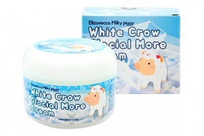 Крем для обличчя повітряний Elizavecca Face Care Milky Piggy White Crow Glacial More cream 100 g