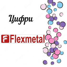 Фольговані цифри 100 см Flexmetal Іспанія 