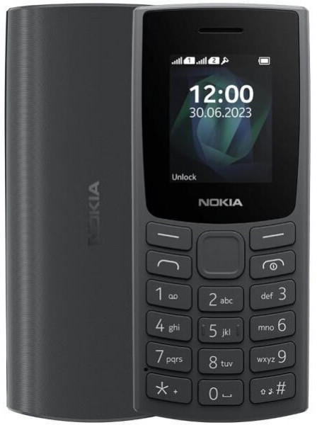 Телефон Nokia 105 TA-1569 SS 2023 Charcoal UA UCRF