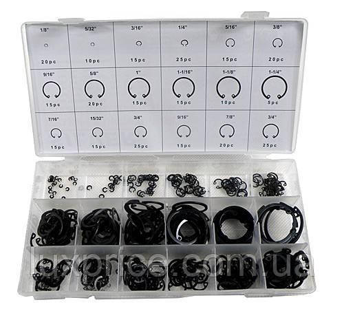 Набір внутрішніх стопорних кілець 300 шт Silver S10537    Luxprice, фото 1