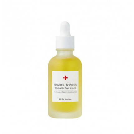 Пілінг-сироватка з AHA 30% та BHA 0,5% кислотами CU SKIN Dr. Solution AHA 30% BHA 0.5% Washable Peel Serum 50 мл, фото 1
