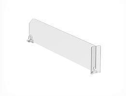 DIV60-ВТ60 Пластиковий розділювач висотою 60 мм з переднім обмежувачем, 385 мм