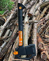 Компактный финский топор для рубки дров Fiskars Solid A10 (1051085)