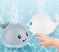 Игрушка кит с фонтанчиком и подсветкой Qinye Toys Детская игрушка для ванной