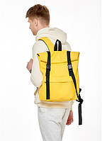Яркий рюкзак мужской Мужской рюкзак ролл Sambag RollTop LSH цвет желтый Рюкзак мужской из искуственной кожи