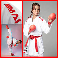 Кімоно для карате біле Smai INAZUMA GI куміте WKF форма костюм для єдиноборств професійне