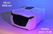 Компресор на акумуляторі, YINASI, двоканальний. Компресор для акваріума на акумуляторі. до 1000 л, фото 5