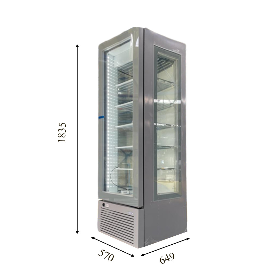 Зі знижкоюCRF-300 3D Морозильна шафа з панорамним склінням CRYSTAL S.A. Греція, фото 1