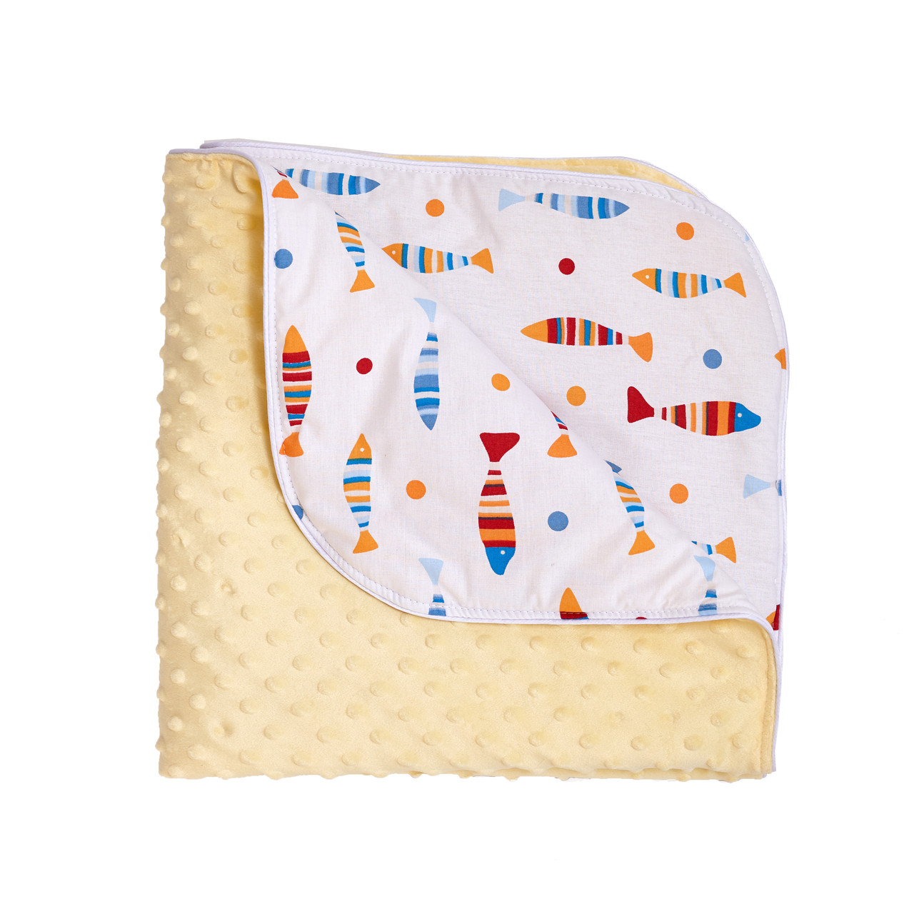 Теплий дитячий плед  Twins Minky Spring 80x80 1461-TMS-05, yellow, жовтий