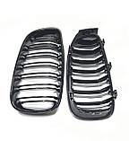 Решітки радіатора BMW 3 F34 GT M Performance чорні глянцеві двореберні ніздрі БМВ, фото 4