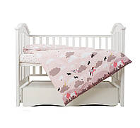 Дитяча змінна постіль у ліжечко 3 ел Twins Unicorn 3021-TU-24, powder pink, пудра
