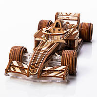 Механический 3Д деревянный пазл конструктор коллекционная модель Viter Models «Racer V3» DIY