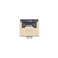 FFC Разъем 4pin*0.5mm, Flip type, контакты внизу