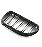 Решітки радіатора BMW 6 F06 F12 F13 M Performance чорні глянцеві двореберні ніздрі БМВ, фото 3