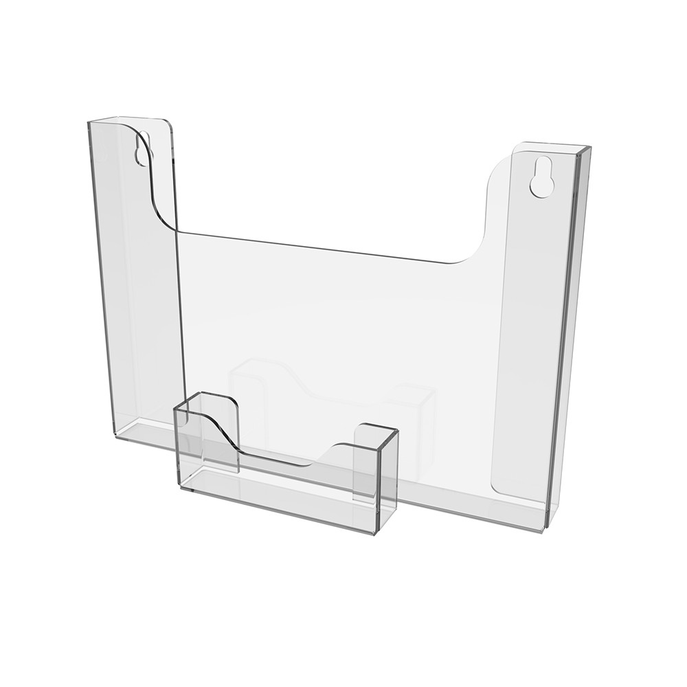 Кишеня EKOSTAR А5 (210х150мм) горизонтальна з візитницею. Кріплення на саморіз., фото 1