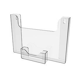 Кишеня EKOSTAR А5 (210х150мм) горизонтальна з візитницею. Кріплення на саморіз.