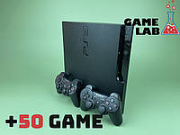 PlayStation 3 Slim на 500гб (+50 ігор) Два джойстики