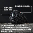 Кільце печатка перстень чоловіче сталеве DRAGON EYE 19 з медичної неіржавної сталі з Чорним каменем, фото 2