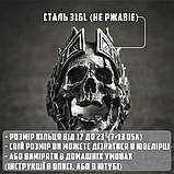 Чоловіче сталеве кільце CESAR'S JAW 19 печатка перстень із медичної неіржавіючої сталі 316L з Черепом, фото 3