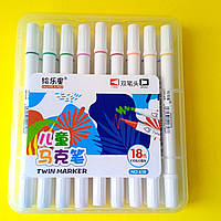 Скетч маркери двосторонні для паперу набір 18 шт.  ⁇  Скет Маркер  ⁇  SketchMarker