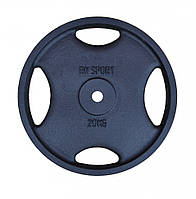 Блин (диск) RN-Sport 20 кг под гриф Ø25мм для штанги с Quatro хватом