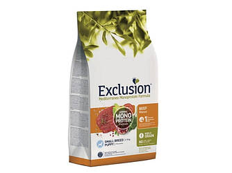 Exclusion Puppy Beef Small Breed - Монопротеїновий корм для цуценят дрібних порід з яловичиною 7 кг