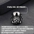 Чоловіче сталеве кільце STORMTROOPER 19 перстень печатка із медичної неіржавної сталі 316L зі Шолом, фото 5