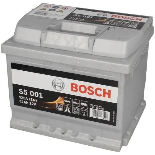 Аккумулятор 52Ah-12v BOSCH (S5001) (207x175x175),R,EN520 — в Категории ...