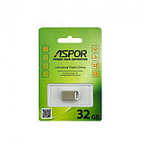 USB Flash Aspor AR105 32GB- срібло, фото 3