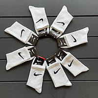 Носки однотонные белые Nike FitDRY . Носки для мужчин в наборе Найк Фитдрай. Мужские брендовые носки