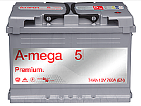 Автомобільний акумулятор A-Mega Premium 74 Ah (0) правий плюс