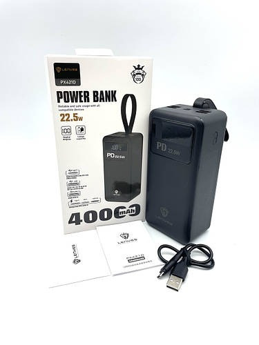 Power bank PX421D 4000 mAh (реальна ємність)