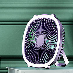 Портативний міні вентилятор з лампою Fill Light Fan акумуляторний охолоджувач від USB з підсвічуванням