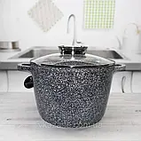 Набір каструль казанів із гранітним антипригарним покриттям 2 шт. EB-8045 Набір кухонного посуду 4 предмети, фото 2