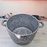 Набір каструль казанів із гранітним антипригарним покриттям 2 шт. EB-8045 Набір кухонного посуду 4 предмети, фото 5