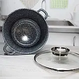 Набір каструль казанів із гранітним антипригарним покриттям 2 шт. EB-8045 Набір кухонного посуду 4 предмети, фото 7